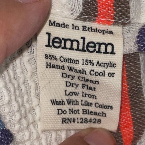 Lemlem By Liya Kebede Striped Sleeveless Tunic Dress X-Small - Picture 4 of 5